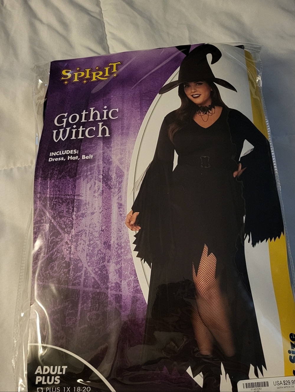 Spirit Gothic Witch Costume in Black
